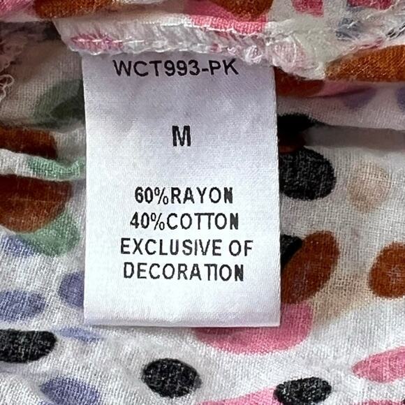 THML Ruffle Peplum Tank Top | M | Multicolor Dot Print | Boho Resort Summer - Picture 9 of 11